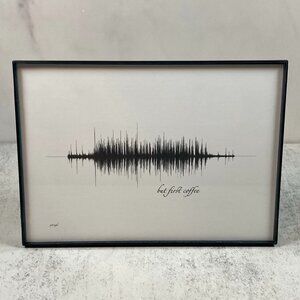 But First Coffee Soundwave Wall Art - Premade